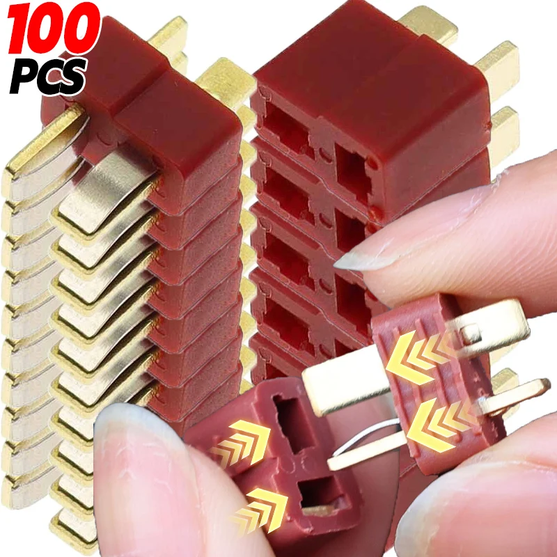 T Style Plug Connector Male Female with Heat Shrink Deans Connectors Plastic Model Aircraft Anti-Slip Plug Terminals Assortments
T Style Plug Connector Male Female with Heat Shrink Deans Connectors Plastic Model Aircraft Anti-Slip Plug Terminals Assortments