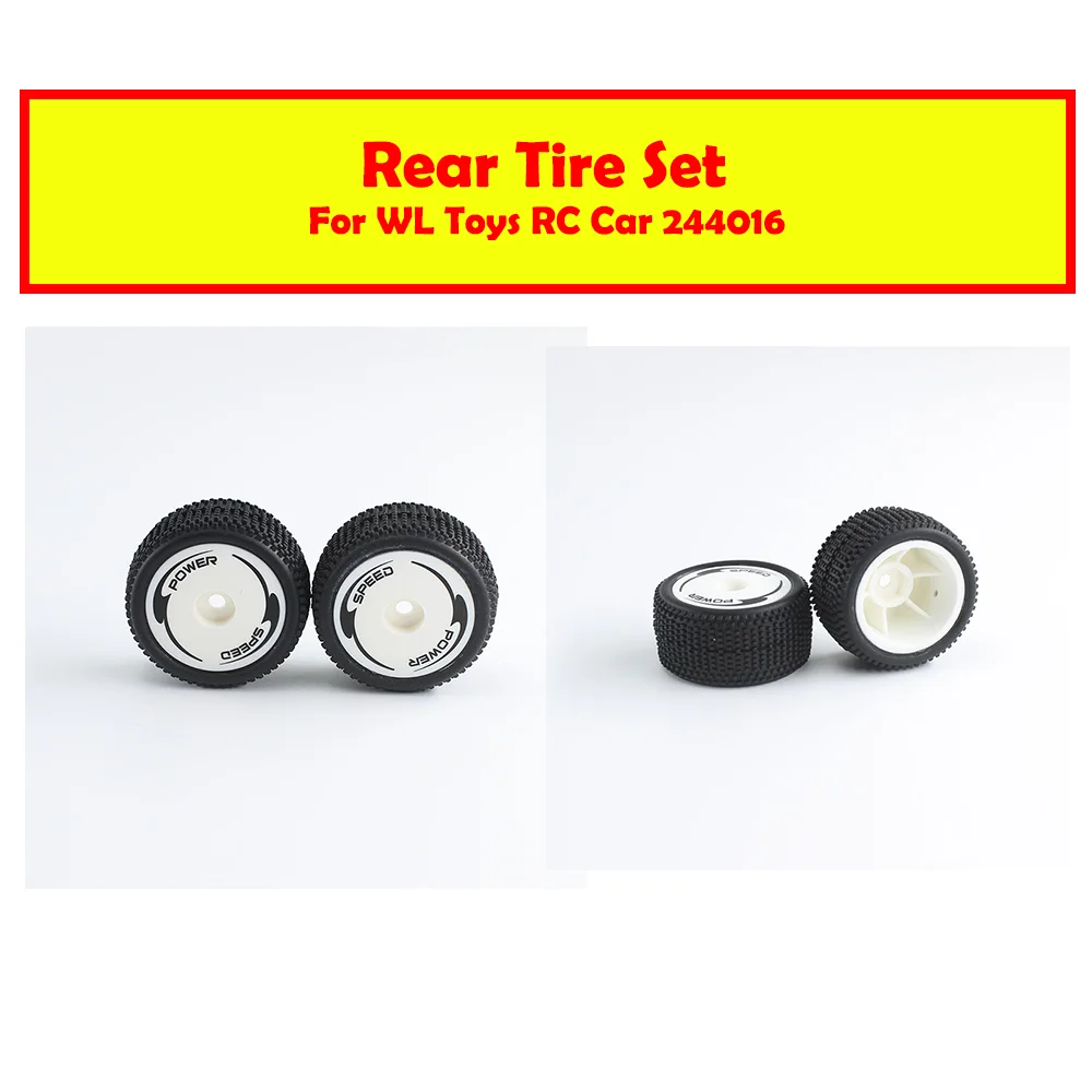 For WL Toys RC Car 244016 3368 Rear Tire Set Accessories