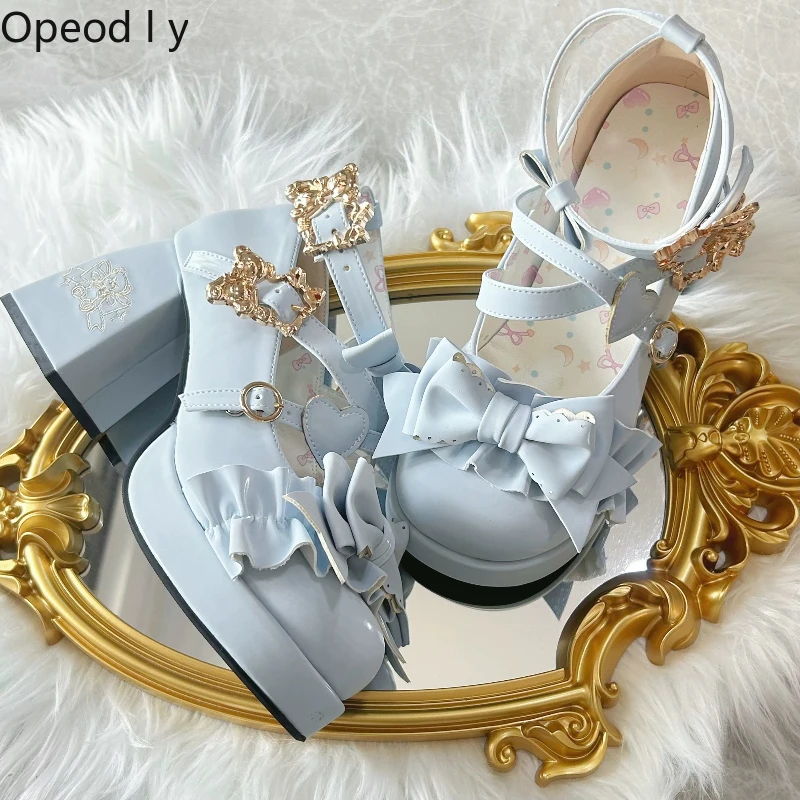 Japanese Original Sweet Doll Lolita Platform Muffin Shoes Cute Girl Bow Cross Strap Round Head Mary Jane Single Shoes
Japanese Original Sweet Doll Lolita Platform Muffin Shoes Cute Girl Bow Cross Strap Round Head Mary Jane Single Shoes