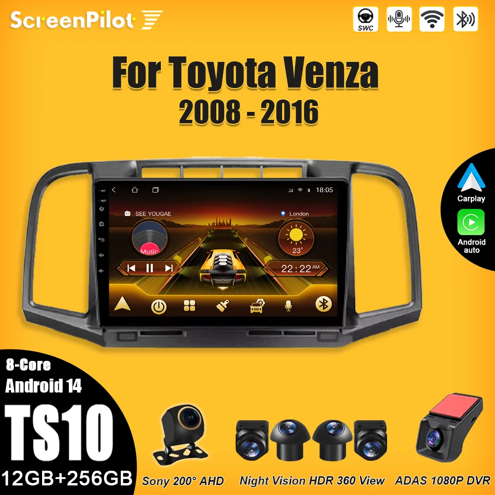 Android 15 For Toyota Venza 2008-2016 Multimedia Video Player Carplay Touch Screen RDS 8 Core 5G Intelligent System Wifi 2 din
Android 15 For Toyota Venza 2008-2016 Multimedia Video Player Carplay Touch Screen RDS 8 Core 5G Intelligent System Wifi 2 din