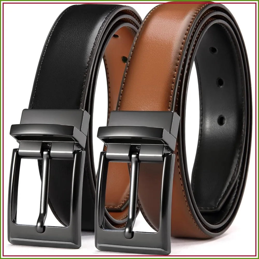 Reversible Men's Belt 1.25" Leather Dress Belt Trim to Fit Elegant Style
Reversible Men's Belt 1.25" Leather Dress Belt Trim to Fit Elegant Style
