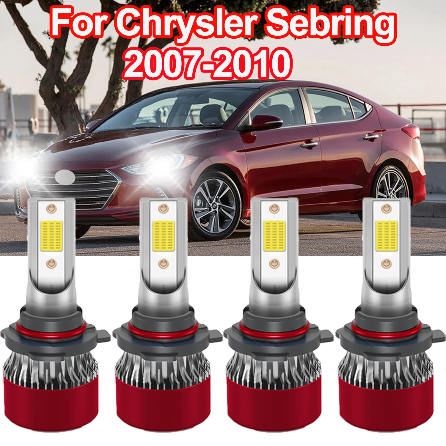For Chrysler Sebring 2007-2010 20000LM LED Headlights Kit Combo Bulbs Hi/Lo Beam 9005 HB3 9006 HB4 Fan Cooling Auto Lamp
For Chrysler Sebring 2007-2010 20000LM LED Headlights Kit Combo Bulbs Hi/Lo Beam 9005 HB3 9006 HB4 Fan Cooling Auto Lamp