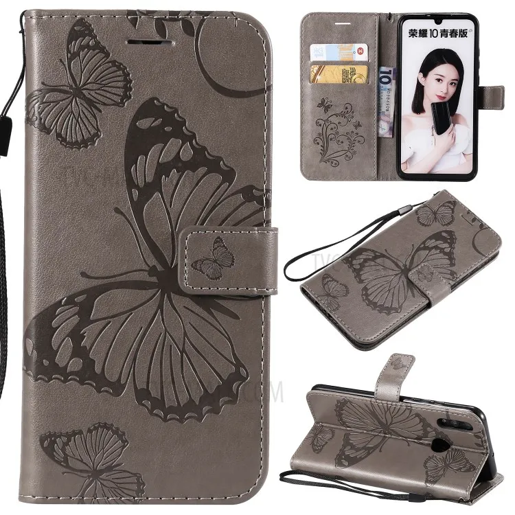 For Huawei Honor 10 Lite / P Smart (2019) Wallet Case Floral Butterfly Imprinted Leather Phone Cover Stand - Grey
For Huawei Honor 10 Lite / P Smart (2019) Wallet Case Floral Butterfly Imprinted Leather Phone Cover Stand - Grey
