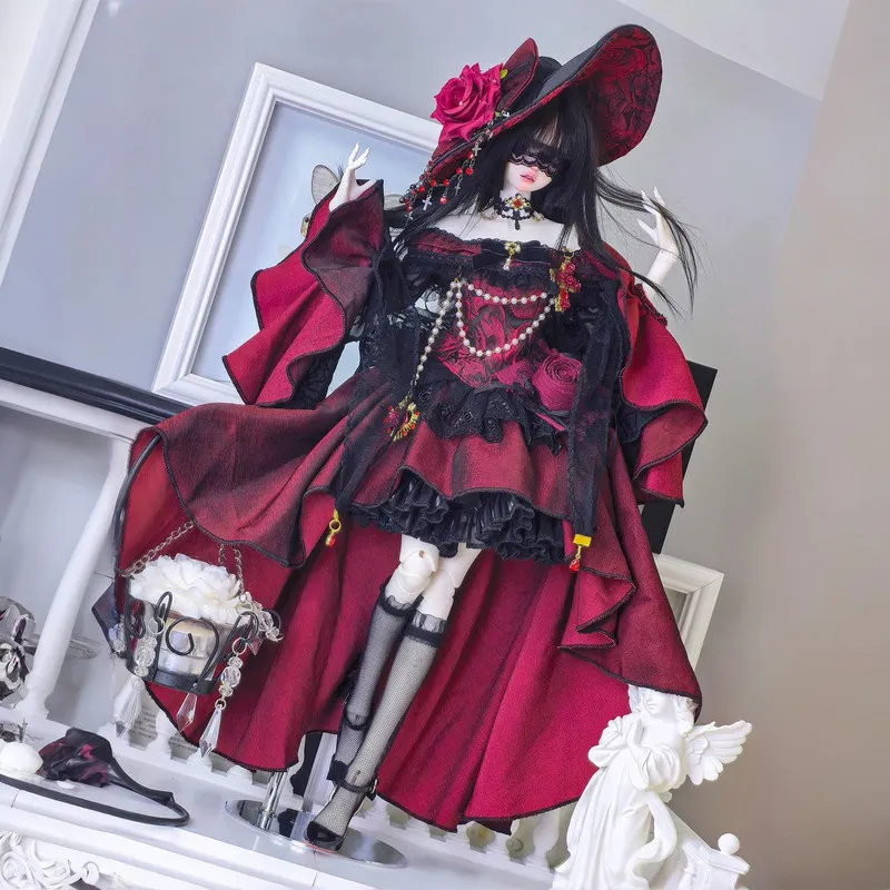 Four Quarter Bjd Baby Clothes Big Four Pu Four Clothes Gothic Style Black Buck Rose Miss Baby Clothes Handmade Decoration
Four Quarter Bjd Baby Clothes Big Four Pu Four Clothes Gothic Style Black Buck Rose Miss Baby Clothes Handmade Decoration