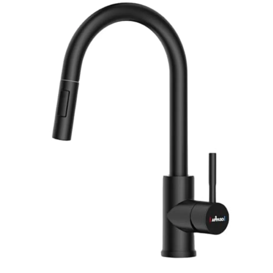 Kitchen Faucet with Pull Down Matte, Single-Handle High Arc Swan-Neck Modern Kitchen Sink Faucet with Optional Deck Plate, cUPC
Kitchen Faucet with Pull Down Matte, Single-Handle High Arc Swan-Neck Modern Kitchen Sink Faucet with Optional Deck Plate, cUPC