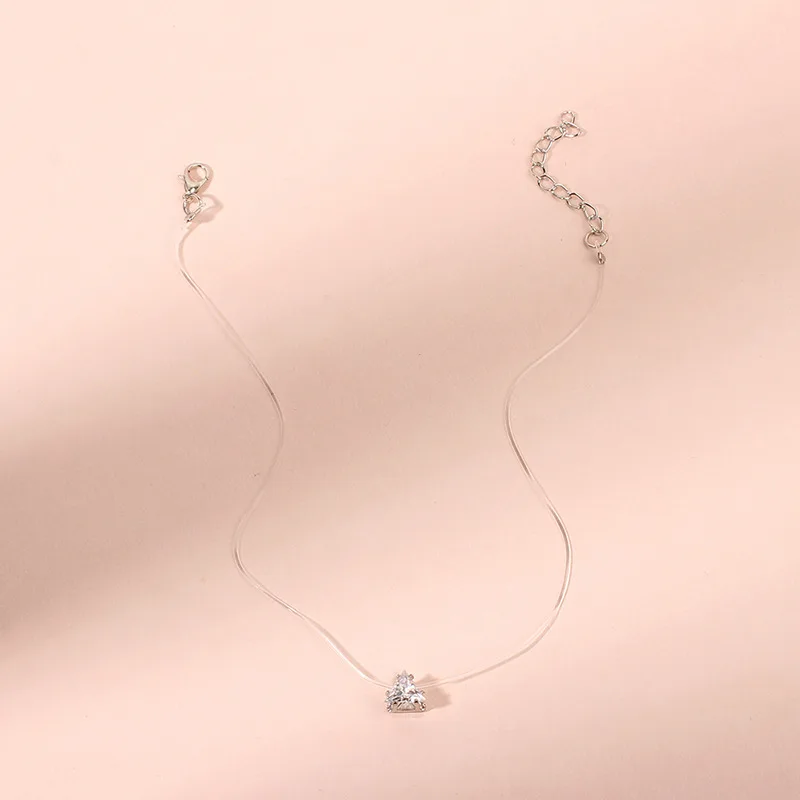 New Zircon Invisible Fiing Line Nelace Faionable Women's Jewelry Cross-Border Non-Fading Trendy Collarbone Chain
New Zircon Invisible Fiing Line Nelace Faionable Women's Jewelry Cross-Border Non-Fading Trendy Collarbone Chain