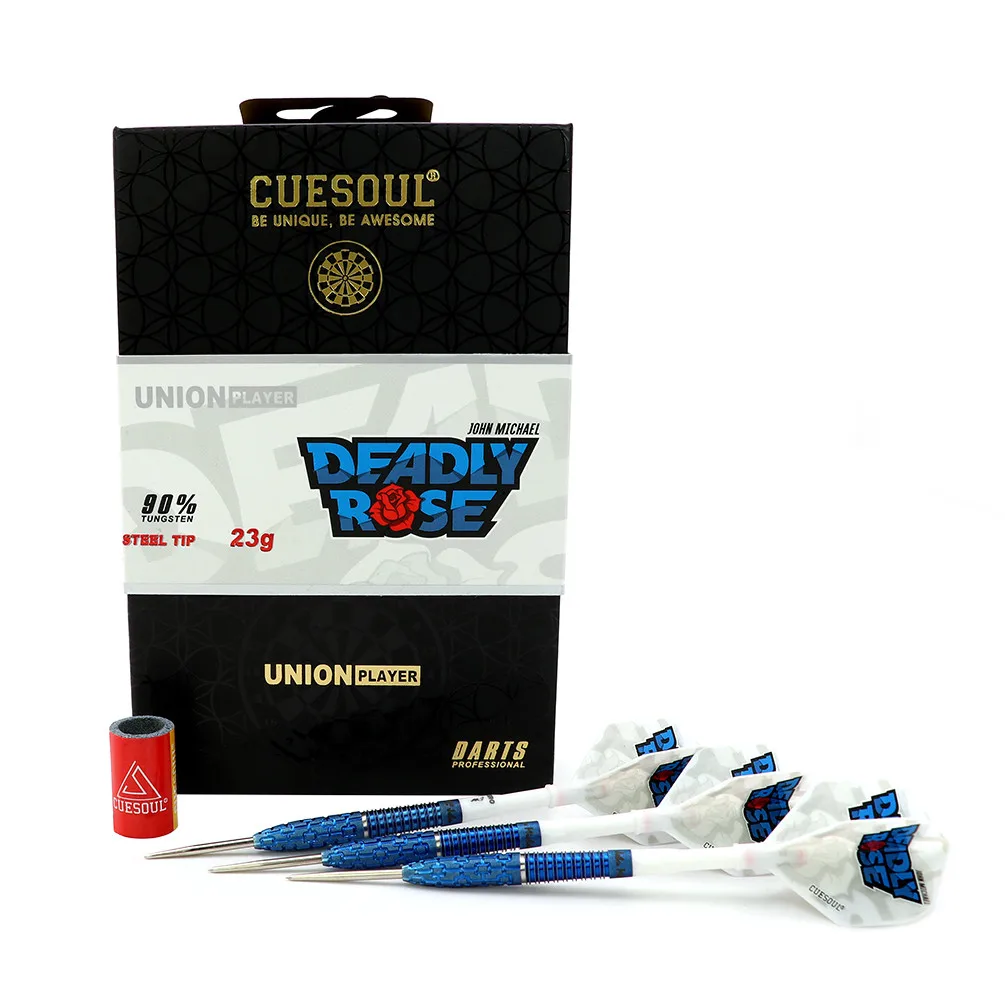 CUESOUL John 'DEADLY ROSE' Michael Oil Painted 23g Steel Tip Dart Set
CUESOUL John 'DEADLY ROSE' Michael Oil Painted 23g Steel Tip Dart Set