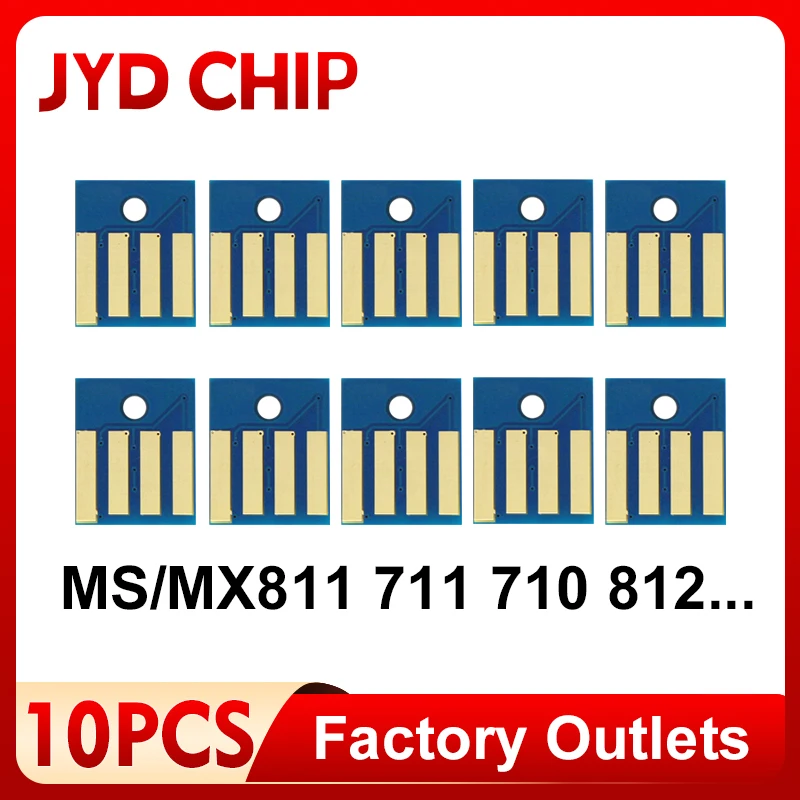 MS811dn MS711 Chip for Lexmark MS811 MS810 MS812 MX710 MX711 MX810 MX811 MX812 Printer Toner Cartridge Chips Reset New Updated
MS811dn MS711 Chip for Lexmark MS811 MS810 MS812 MX710 MX711 MX810 MX811 MX812 Printer Toner Cartridge Chips Reset New Updated