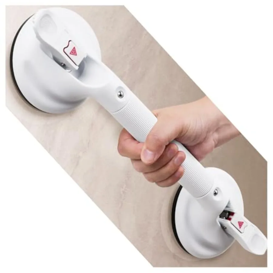 18.5-inch Upgraded Safety Suction Grab Bars for Bathtubs and Showers White Tools-Free Installation Enlarged Suction Cup Ideal f
18.5-inch Upgraded Safety Suction Grab Bars for Bathtubs and Showers White Tools-Free Installation Enlarged Suction Cup Ideal f