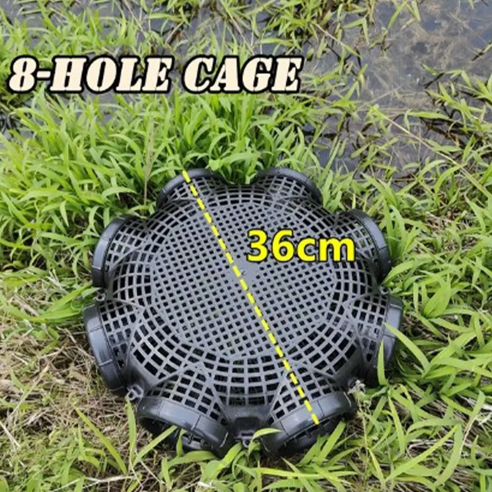 3/6/8 Holes Black Fish Net Cage Durable Plastic Mud Cage Easy To Install Multifunctional Crayfish Catcher Finless Eel
3/6/8 Holes Black Fish Net Cage Durable Plastic Mud Cage Easy To Install Multifunctional Crayfish Catcher Finless Eel