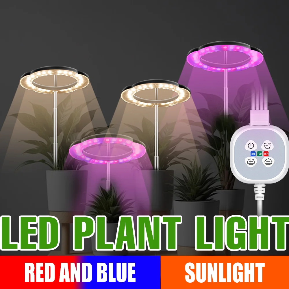 Indoor LED Plant Grow Light 5V Full Spectrum Hydroponic Fill Lamp Greenhouse Tent Planting Box Dimmable Timing Sunlight/Red Blue
Indoor LED Plant Grow Light 5V Full Spectrum Hydroponic Fill Lamp Greenhouse Tent Planting Box Dimmable Timing Sunlight/Red Blue