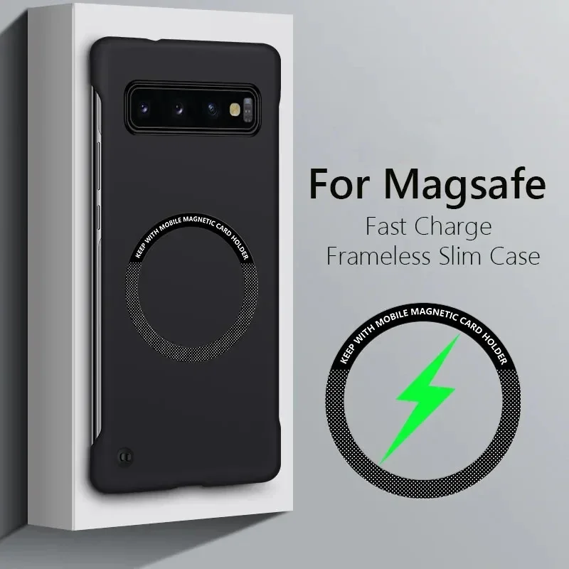 Frameless Magnetic For Magsafe Slim Phone Case Cover For Samsung Galaxy S10 Plus Wireless Charging Hard Back Cover Cases
Frameless Magnetic For Magsafe Slim Phone Case Cover For Samsung Galaxy S10 Plus Wireless Charging Hard Back Cover Cases
