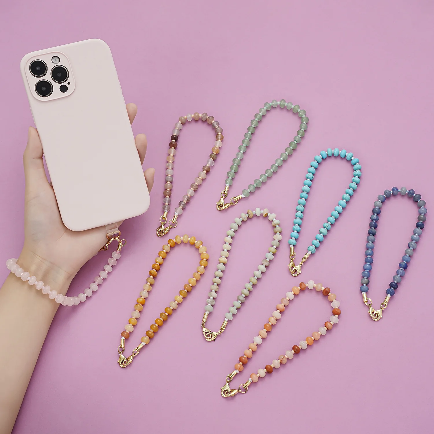 Ins Style DIY Personalized And Creative Natural Stone Phone Chain With High-End Feel Handmade Bead Anti Loss Phone Lanyard Chain
Ins Style DIY Personalized And Creative Natural Stone Phone Chain With High-End Feel Handmade Bead Anti Loss Phone Lanyard Chain