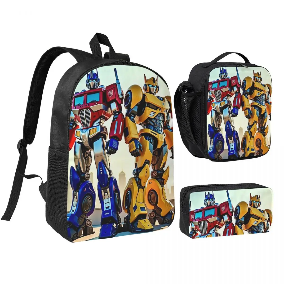 Optimus Prime Backpack Student BookBag School Bag Shoulder Bags 3ps Insulated Lunch Bag Pencil Case
Optimus Prime Backpack Student BookBag School Bag Shoulder Bags 3ps Insulated Lunch Bag Pencil Case