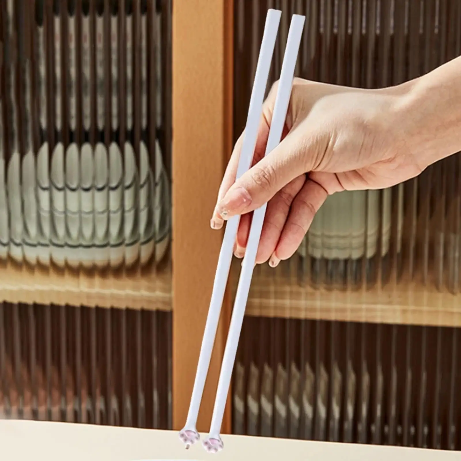 Cat Paw Tip Chopsticks Pink Paw Prints Women for Kids Adults Easy to Use Non Slip Reusable Cute Unique for Restaurant Camping
Cat Paw Tip Chopsticks Pink Paw Prints Women for Kids Adults Easy to Use Non Slip Reusable Cute Unique for Restaurant Camping