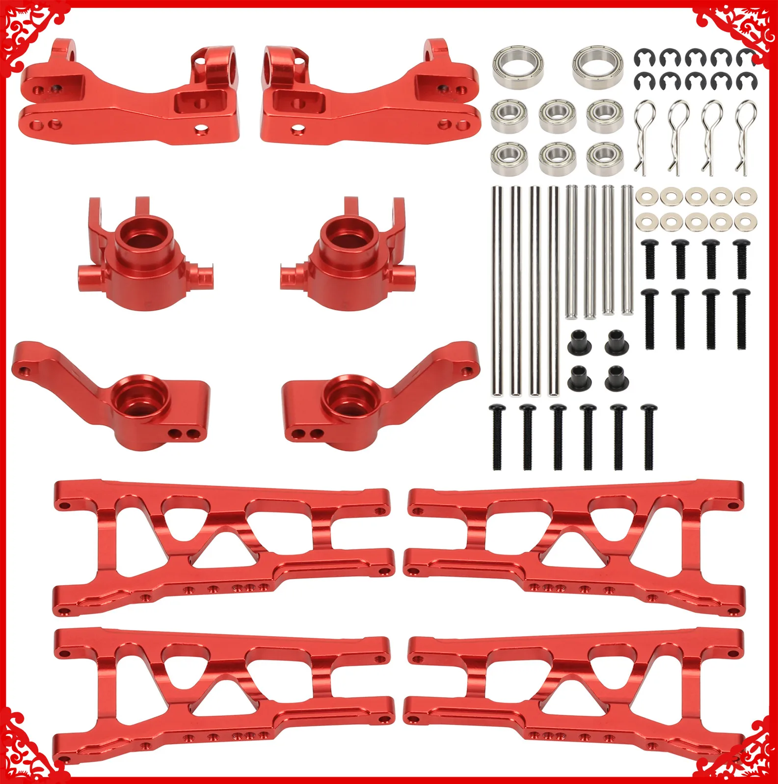Full alloy rear knuckle arm&hub carrier&steering hub carrier&front/rear suspension arm for Traxxas Slash 4X4 1/10 RC Car
Full alloy rear knuckle arm&hub carrier&steering hub carrier&front/rear suspension arm for Traxxas Slash 4X4 1/10 RC Car