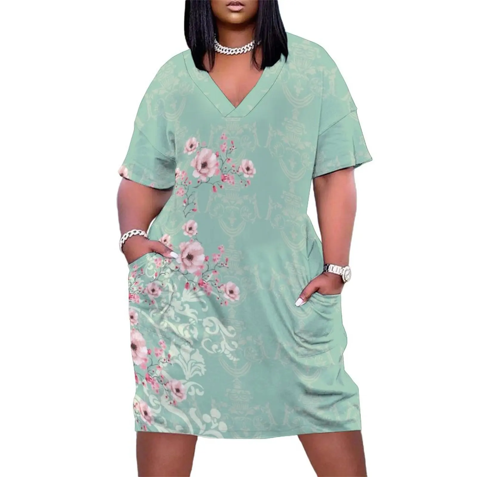 Vintage flora Loose Pocket Dress evening dress women women dresses women's summer jumpsuit
Vintage flora Loose Pocket Dress evening dress women women dresses women's summer jumpsuit