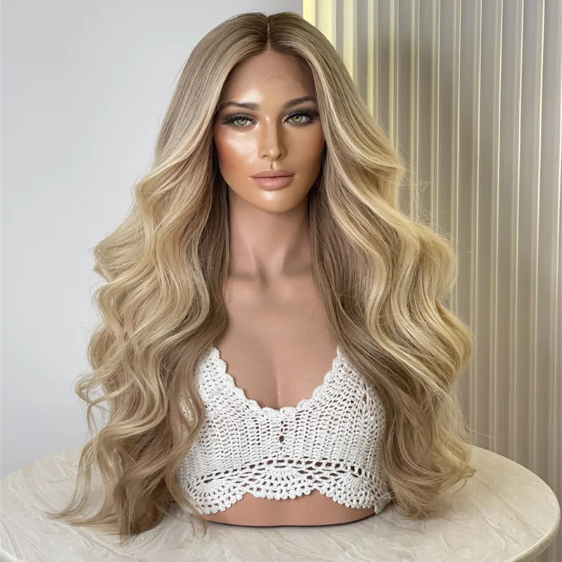 Long Natural Hair Woman Wigs Brown Blonde 100% HD Transparent 13x4 Lace Front Wig Loose Wavy Thick Full Density Synthetic Wig
Long Natural Hair Woman Wigs Brown Blonde 100% HD Transparent 13x4 Lace Front Wig Loose Wavy Thick Full Density Synthetic Wig