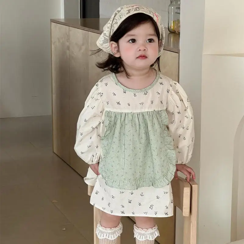 2025 Summer New Baby Girl Long Sleeve Dress Children Plaid Dress Thin Cotton Infant Girls Floral Princess Dress Toddler Clothes
2025 Summer New Baby Girl Long Sleeve Dress Children Plaid Dress Thin Cotton Infant Girls Floral Princess Dress Toddler Clothes