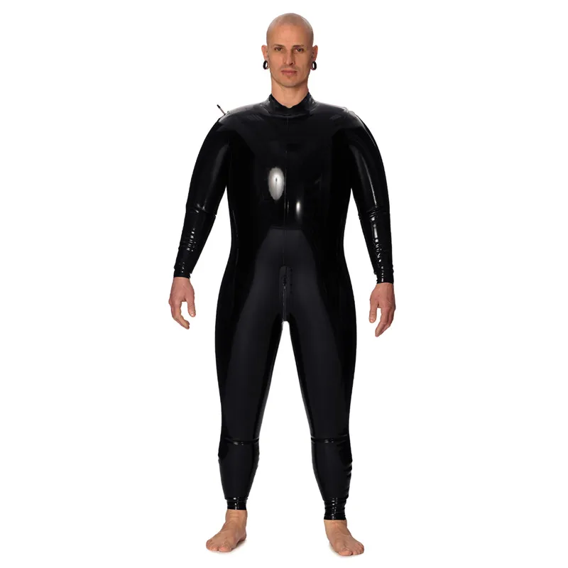 Men Sexy Exotic Lingerie Handmade Inflatable Double Layer Black Latex Catsuit Front Zipper for Unisex Rubber Bodysuit Jumpsuit
Men Sexy Exotic Lingerie Handmade Inflatable Double Layer Black Latex Catsuit Front Zipper for Unisex Rubber Bodysuit Jumpsuit
