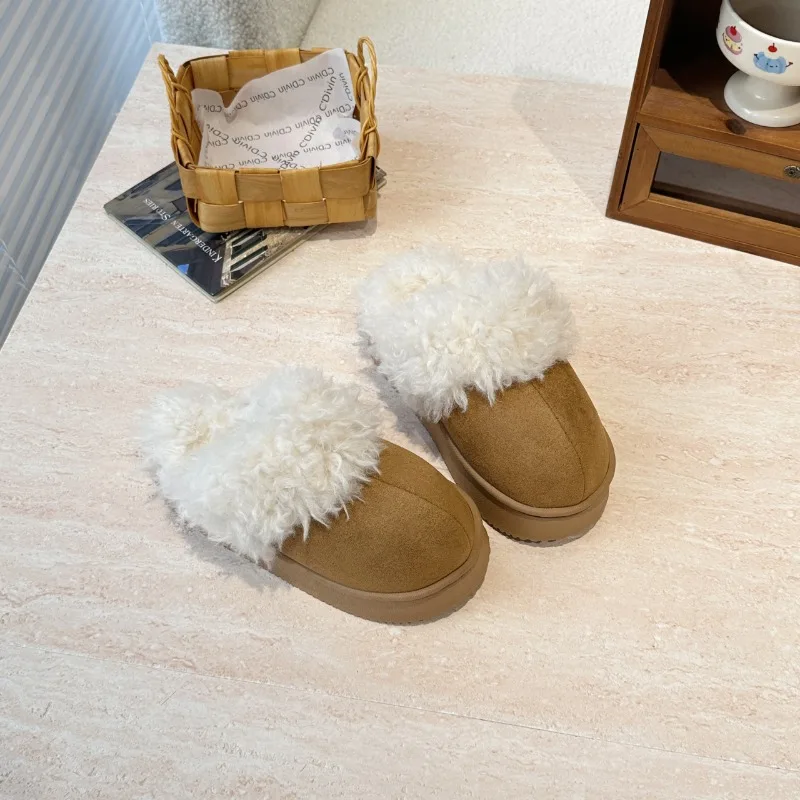Fur Children Slippers Winter Plush Sandals Luxury Slip on Platform Slides Kids Flats Shoes Thick Sole Designer Cotton Home Shoes
Fur Children Slippers Winter Plush Sandals Luxury Slip on Platform Slides Kids Flats Shoes Thick Sole Designer Cotton Home Shoes
