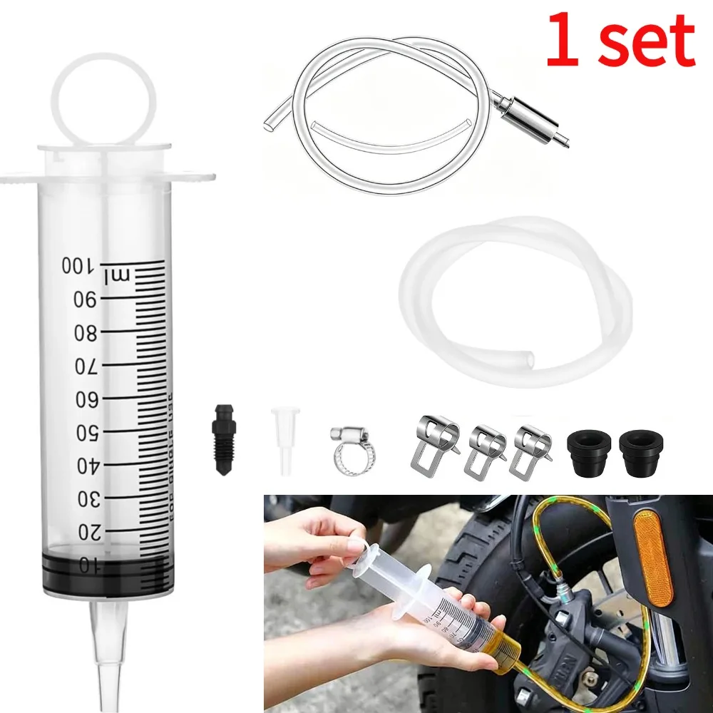 100ml Syringe Hydraulic Brake Fluid Extractor Universal Brake Bleed Tool for Motorcycle&Car Oil Pump Syringe Fluid Removal Tool
100ml Syringe Hydraulic Brake Fluid Extractor Universal Brake Bleed Tool for Motorcycle&Car Oil Pump Syringe Fluid Removal Tool