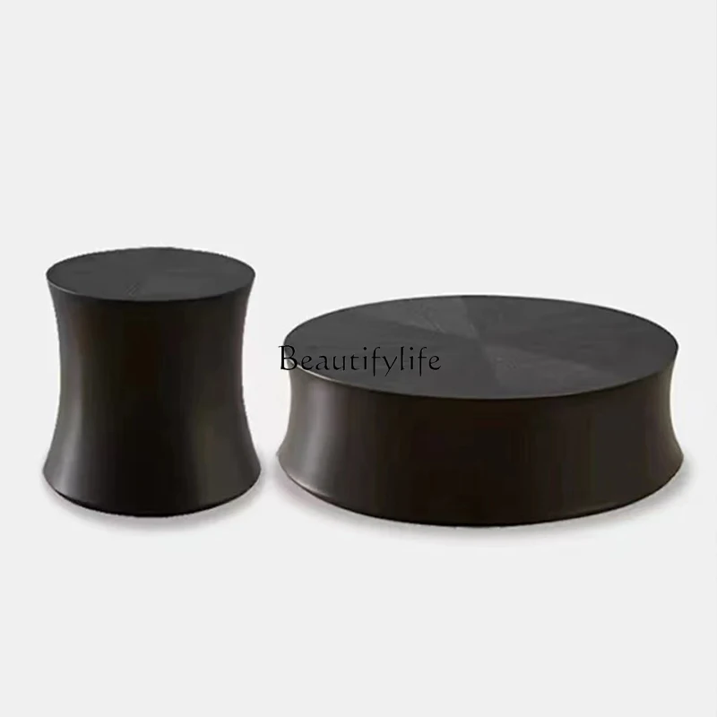 Italian modern minimalist round coffee table small apartment paint
Italian modern minimalist round coffee table small apartment paint