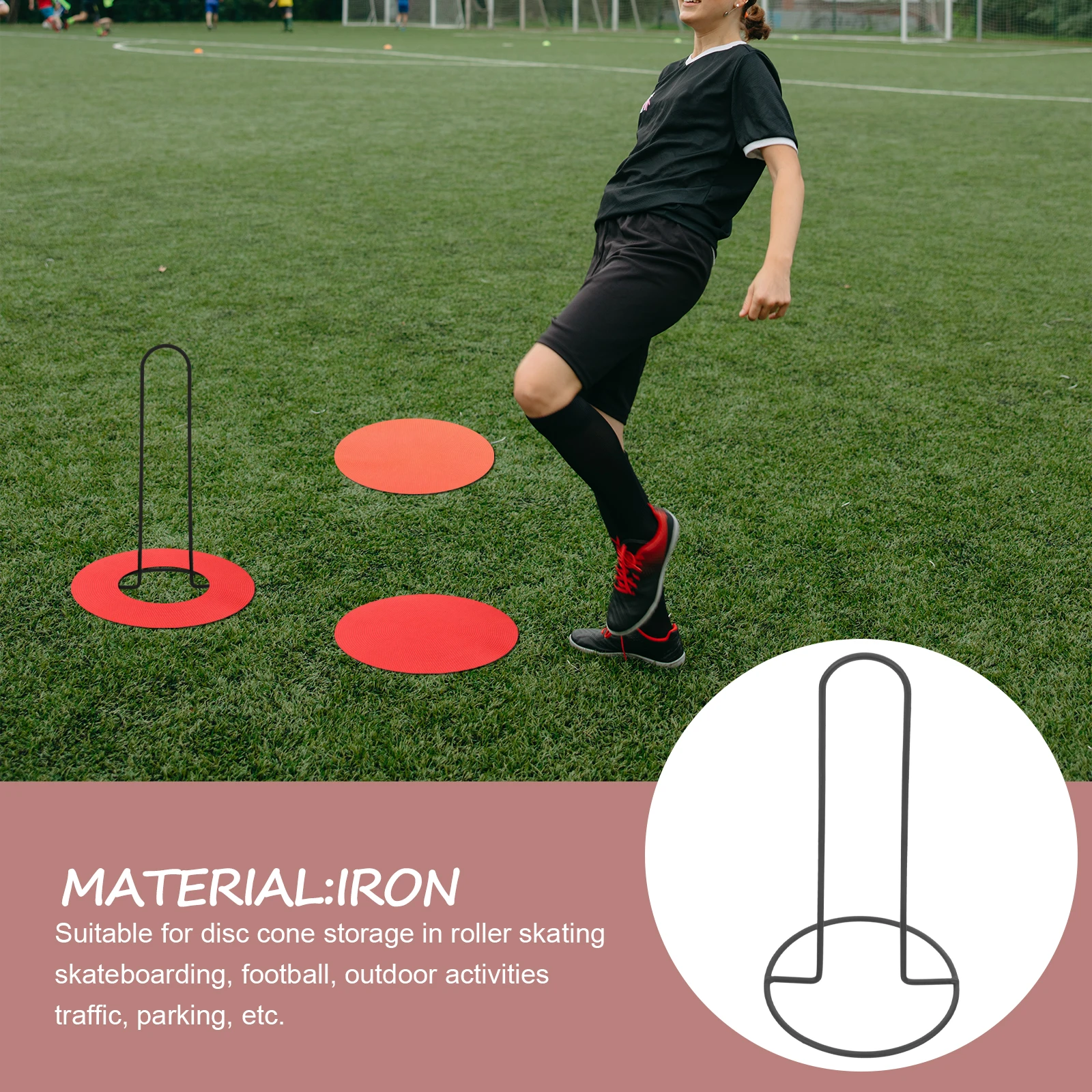 Disc Tray 21cm Metal Portable Storage Rack for Soccer Cones Equipment Training Supplies Stands Disc Holder
Disc Tray 21cm Metal Portable Storage Rack for Soccer Cones Equipment Training Supplies Stands Disc Holder