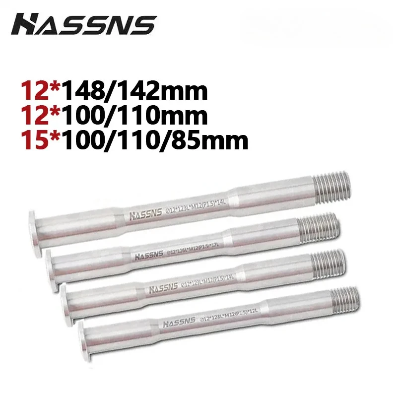HASSNS Bicycle Thru Axle 12X100 15x110 12X142 12x148 threaded through shaft boost 12mm 15mm mtb dirt Road Bike Hub Fork Rod
HASSNS Bicycle Thru Axle 12X100 15x110 12X142 12x148 threaded through shaft boost 12mm 15mm mtb dirt Road Bike Hub Fork Rod