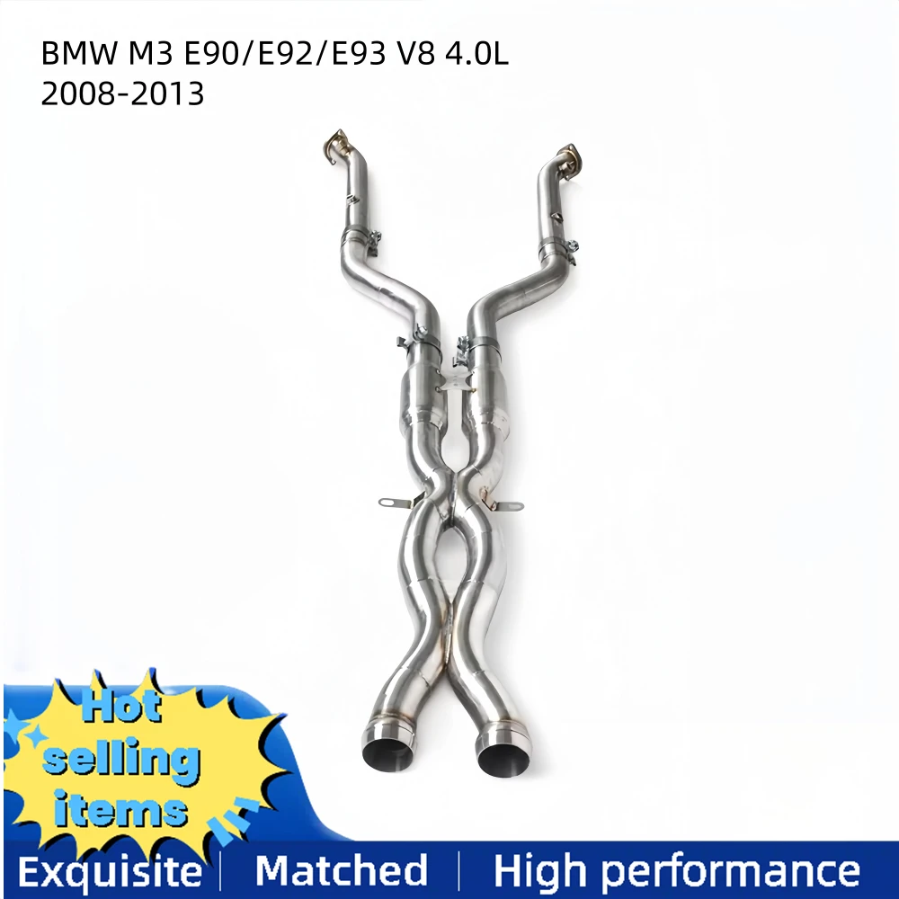 High-performance stainless steel exhaust middle tube for BMW M3 E90/E92/E93 V8 4.01 2008-2013 exhaust system resonator
High-performance stainless steel exhaust middle tube for BMW M3 E90/E92/E93 V8 4.01 2008-2013 exhaust system resonator