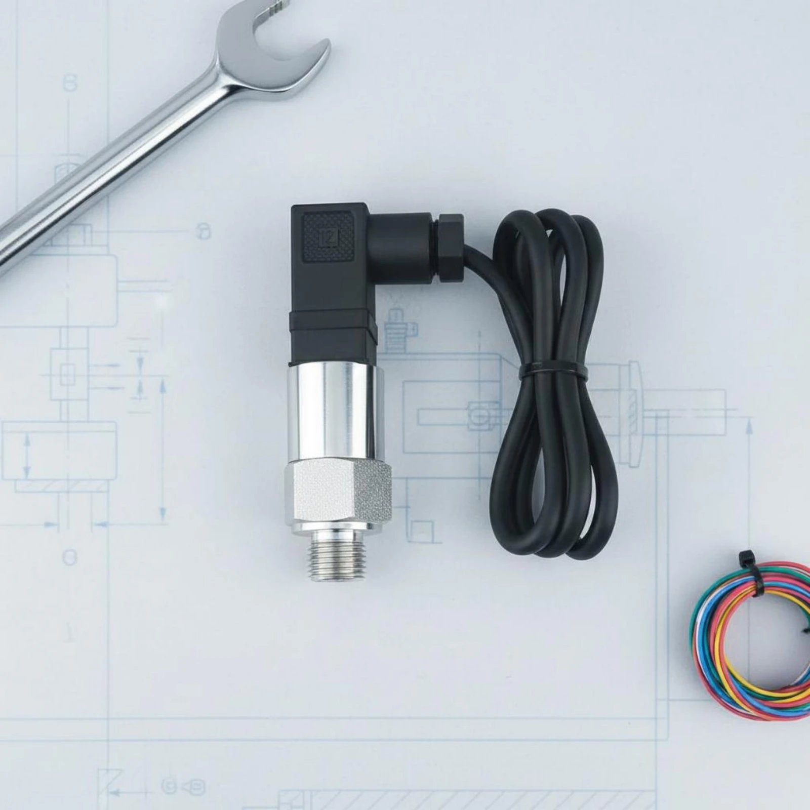 Cylindrical Pressure Transmitter Cable Included Threaded Pressure Transmitter Measurement Device Industrial 4-20mA Output
Cylindrical Pressure Transmitter Cable Included Threaded Pressure Transmitter Measurement Device Industrial 4-20mA Output