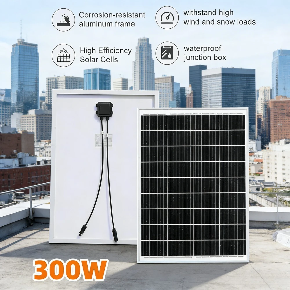 KEPEAK 100W Aluminum Frame Solar Panel High Efficiency Monocrystalline,80cm Cable,IP65 Waterproof for RV Marine Home Off-Grid
KEPEAK 100W Aluminum Frame Solar Panel High Efficiency Monocrystalline,80cm Cable,IP65 Waterproof for RV Marine Home Off-Grid