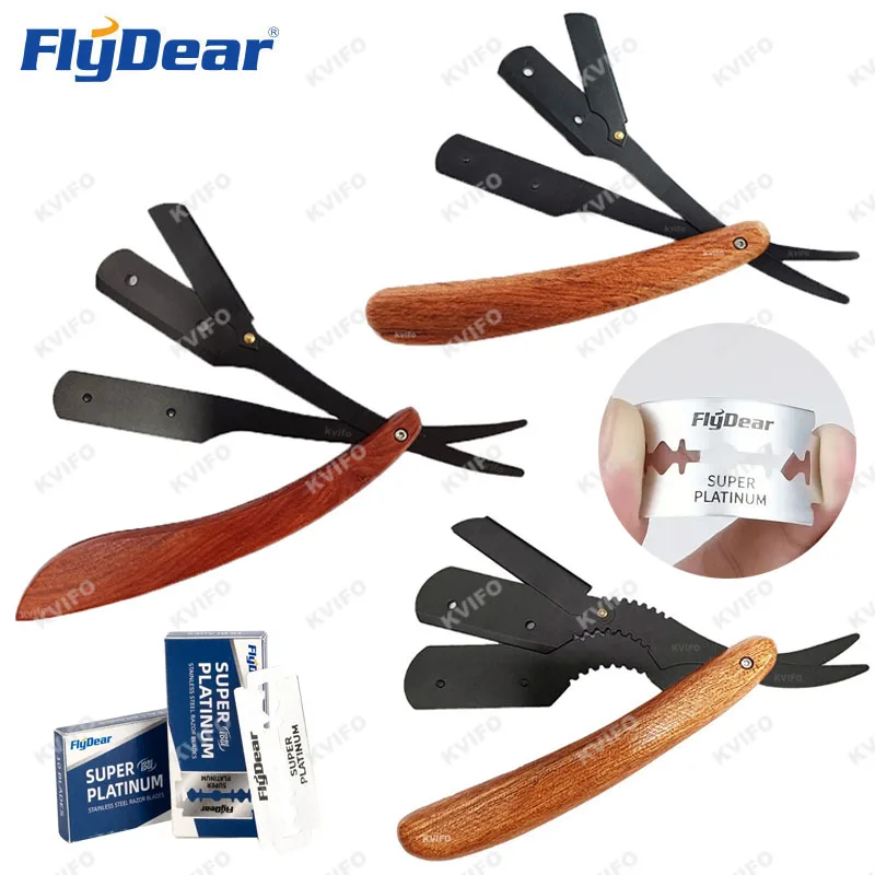 FLYDEAR Wood Handle Blade Shaving Razors Professional Barber Shaver Eyebrow Razor Men's Replaceable Blade Shaving Razor Men Gift
FLYDEAR Wood Handle Blade Shaving Razors Professional Barber Shaver Eyebrow Razor Men's Replaceable Blade Shaving Razor Men Gift