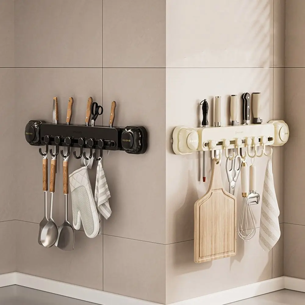 Wall Mounted Kitchen Storage Rack Large Capacity Space Saving Suction Cup Cutter Stand Waterproof with 6 Hooks
Wall Mounted Kitchen Storage Rack Large Capacity Space Saving Suction Cup Cutter Stand Waterproof with 6 Hooks