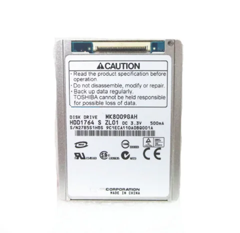 Stock 1.8-inch Hard Drive CE/ZIF 80GB MK8009GAH Hard Drive For d430 D420 xt1 2510P 2710P NC2400 Sr68e Replacement Mk1214gah