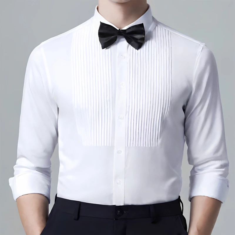 White Black Party Dinner Wedding Bridegroom 5XL Bamboo Classic Winged Collar Dress Shirt Men Wingtip Tuxedo Formal With Shirts
White Black Party Dinner Wedding Bridegroom 5XL Bamboo Classic Winged Collar Dress Shirt Men Wingtip Tuxedo Formal With Shirts