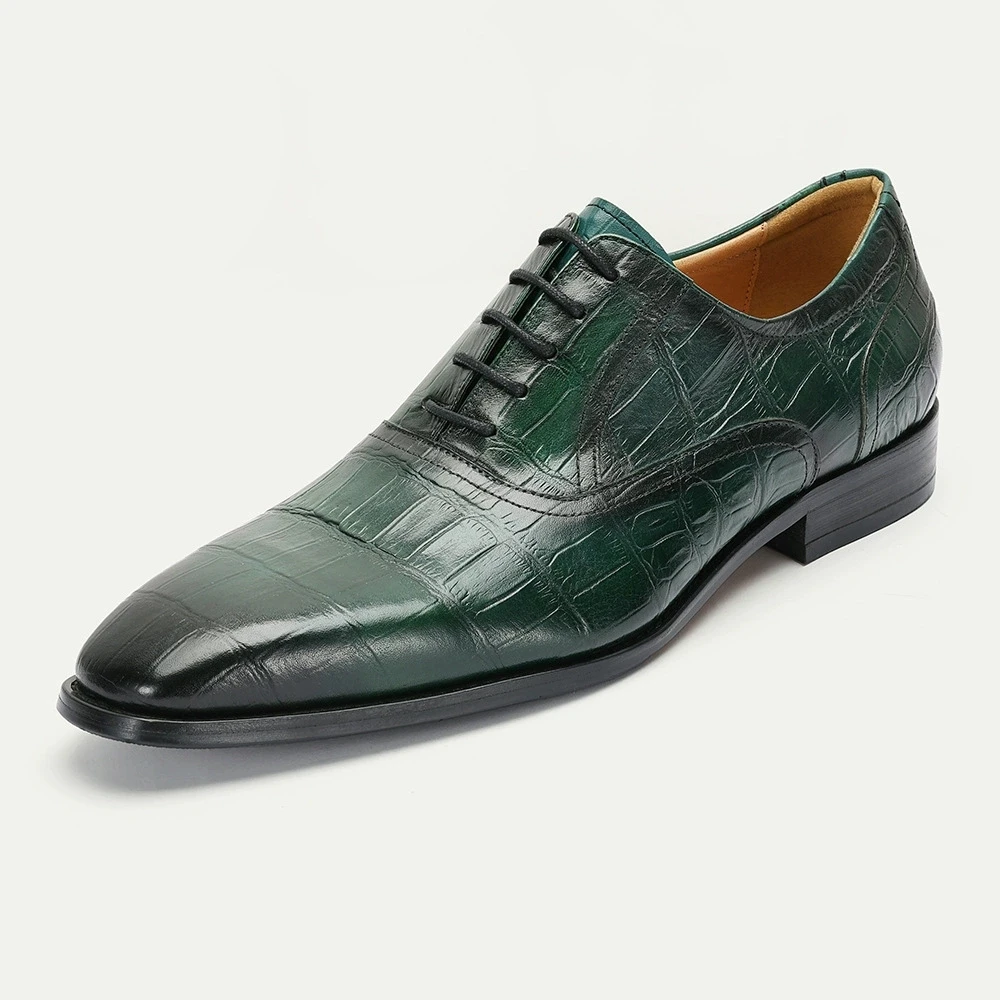 New Stylish Men's Leather Dress Shoes - Korean Fashion Business Casual Green Formal Lace-Up Pointed Toe Wedding Shoes 38-47
New Stylish Men's Leather Dress Shoes - Korean Fashion Business Casual Green Formal Lace-Up Pointed Toe Wedding Shoes 38-47