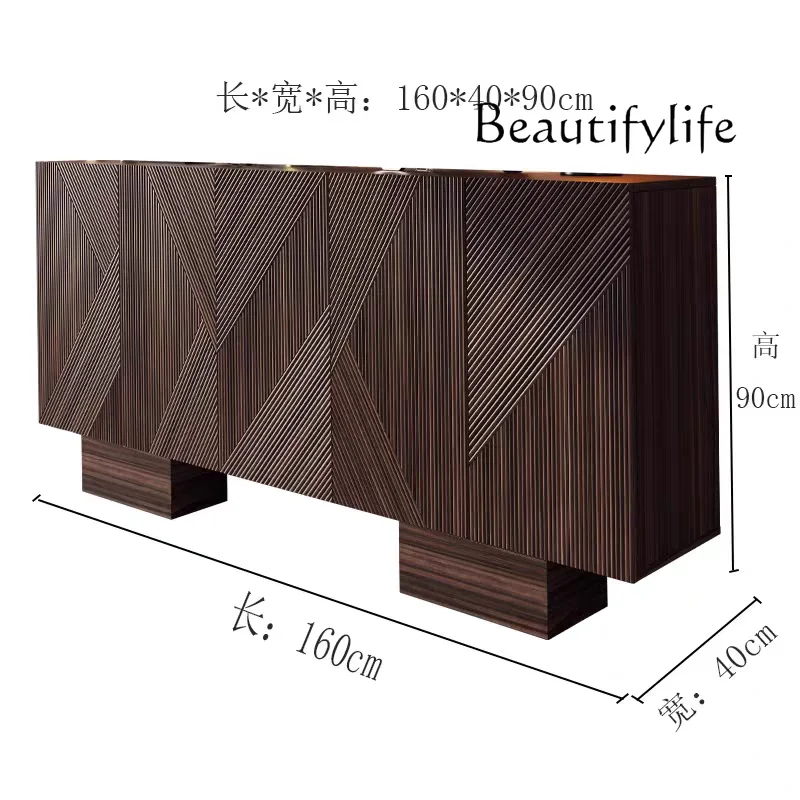 Designer Italian porch solid wood light luxury living room dining side cabinet modern simple storage fashion
Designer Italian porch solid wood light luxury living room dining side cabinet modern simple storage fashion