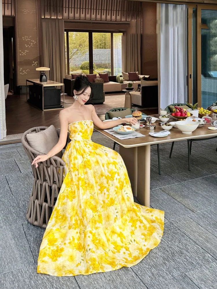 Ele Желтое праздничное платье с цветочным принтом, красивое длинное вечернее платье принцессы для вечеринки и свадьбы
Ele Желтое праздничное платье с цветочным принтом, красивое длинное вечернее платье принцессы для вечеринки и свадьбы