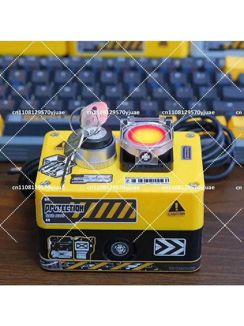 Desktop PC External Power Switch Wired Dual Button Control for Computer Host Start Reset Accessories