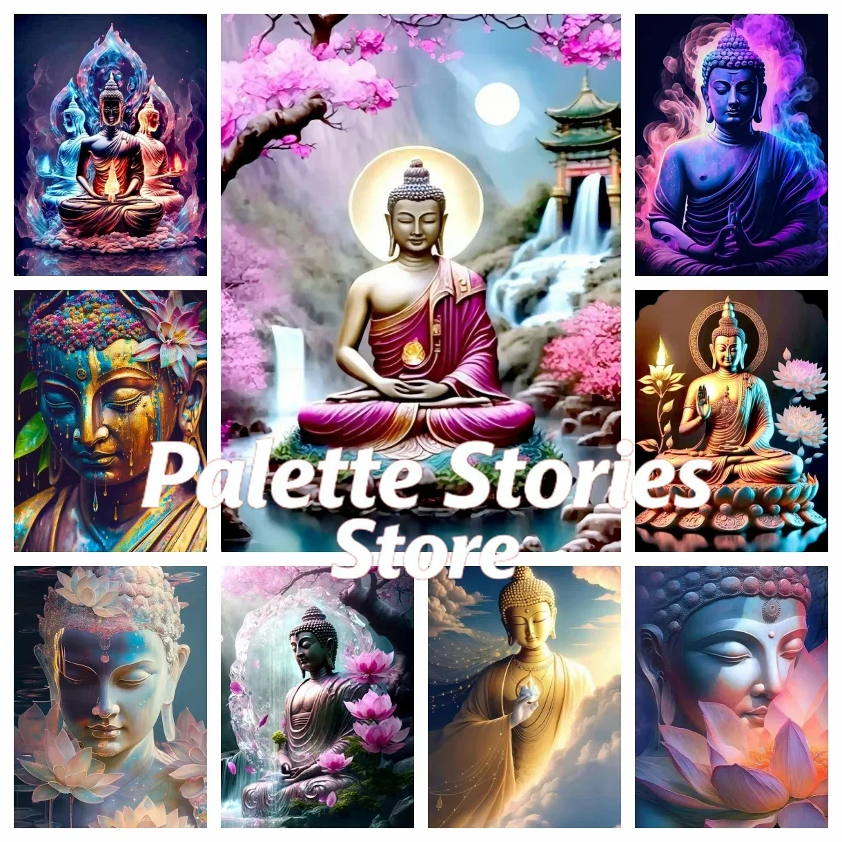 Frameless Digital Painting SetBuddha Digital Painting Home Decoration Large Size Gift Handmade DIY
Frameless Digital Painting SetBuddha Digital Painting Home Decoration Large Size Gift Handmade DIY