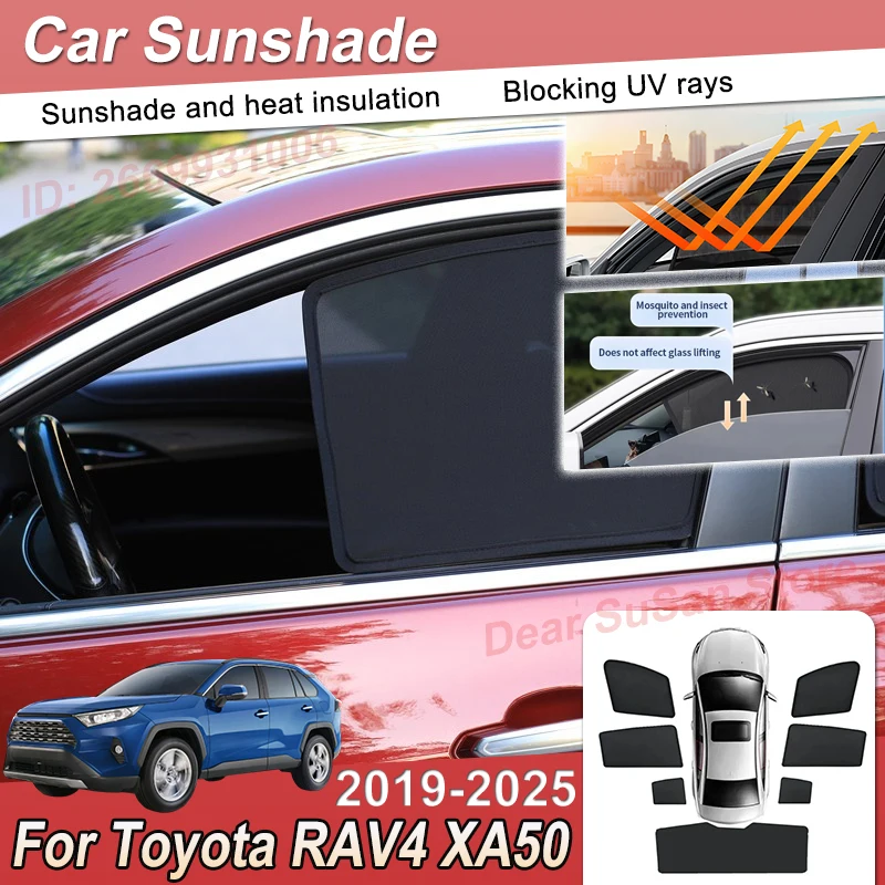 For Toyota RAV4 2025 Parts XA50 2019~2024 Auto Magnetic Mesh Sunshade Sunscreen Window Windshield Sun Shade Visor Car Accessorie
For Toyota RAV4 2025 Parts XA50 2019~2024 Auto Magnetic Mesh Sunshade Sunscreen Window Windshield Sun Shade Visor Car Accessorie