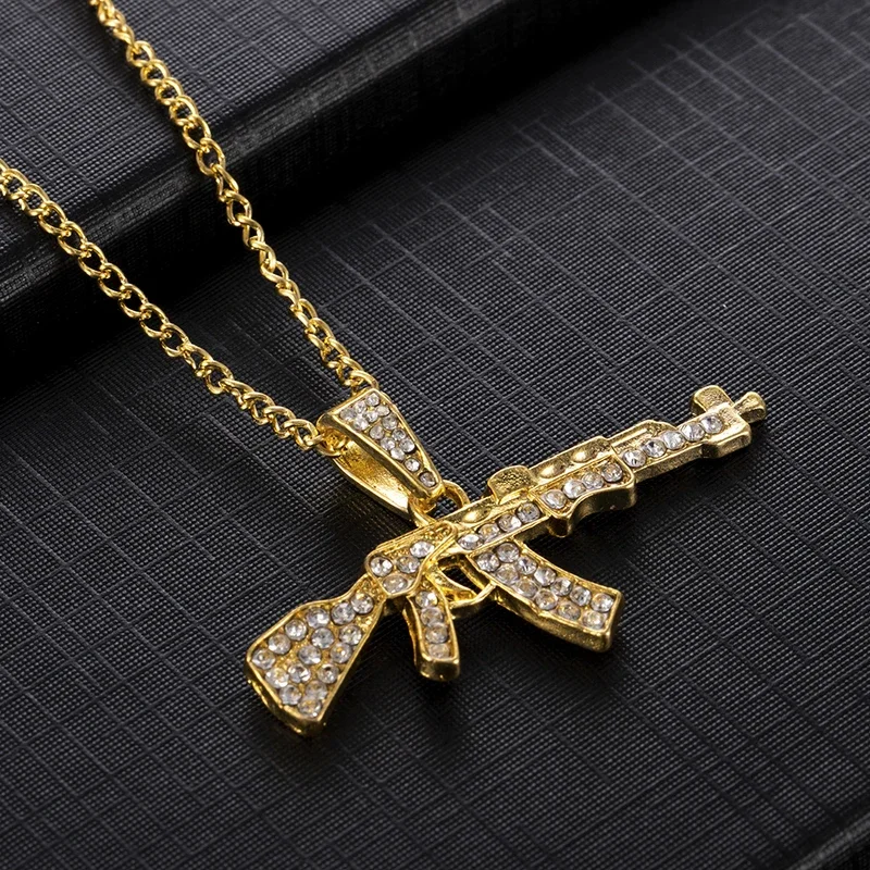 Choker necklaces rifle model for women gun punk pendant crystal rhinestone chain necklace women men chains jewelry gift
Choker necklaces rifle model for women gun punk pendant crystal rhinestone chain necklace women men chains jewelry gift