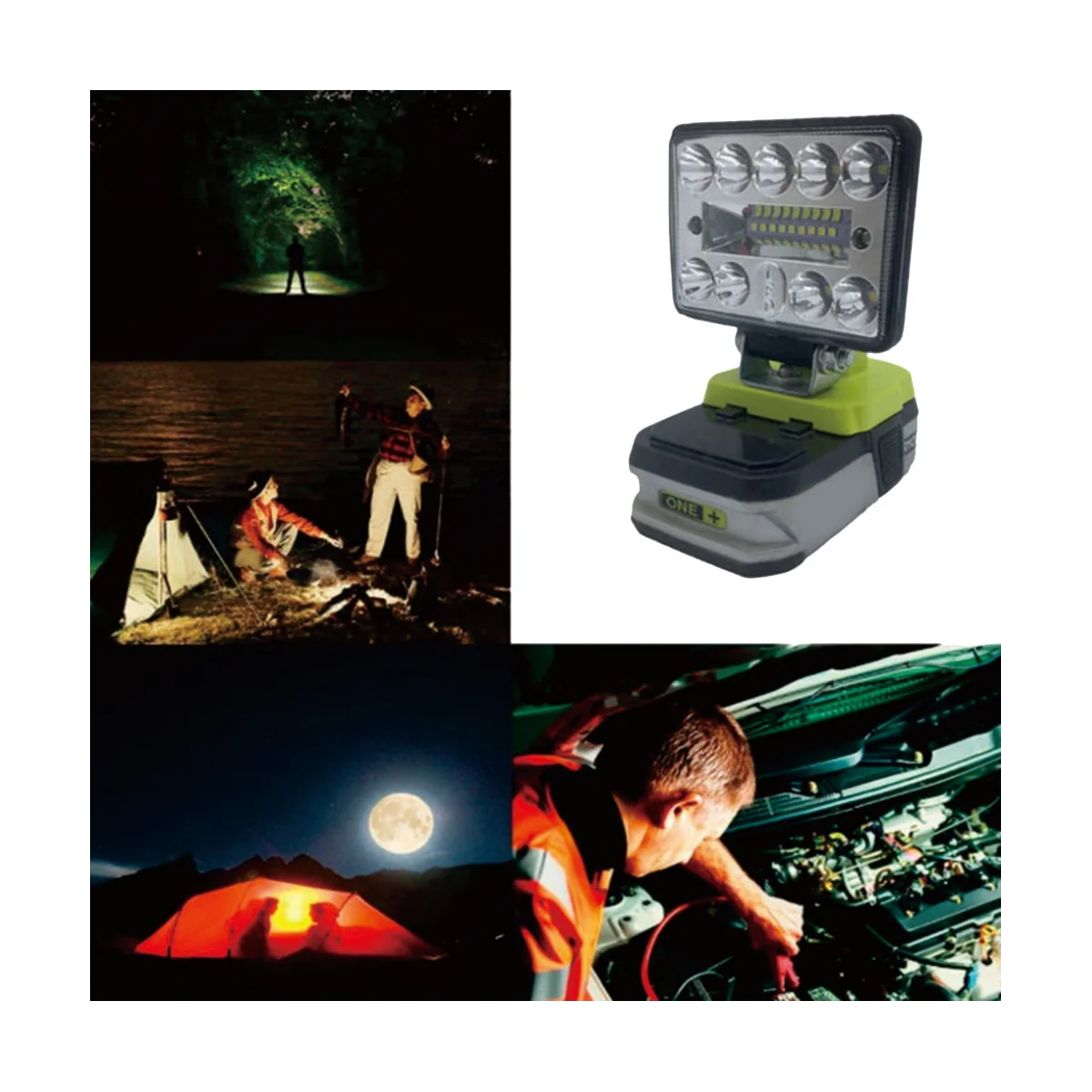 Tool Converter for +18V Lithium Battery Conversion for High Performance LED Light Work Light
Tool Converter for +18V Lithium Battery Conversion for High Performance LED Light Work Light