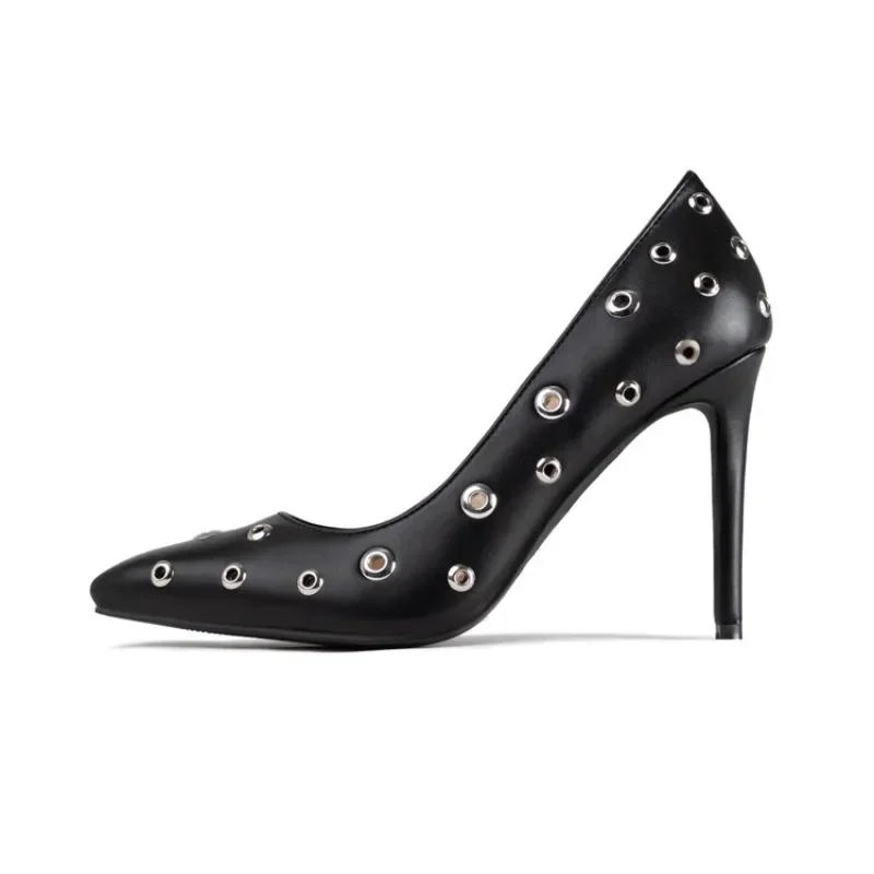 Fashion Pointed Rivet Hollowed Out Women's High Heeled Shoes Spring Autumn European American High Heel Single Shoe Size 36-43
Fashion Pointed Rivet Hollowed Out Women's High Heeled Shoes Spring Autumn European American High Heel Single Shoe Size 36-43
