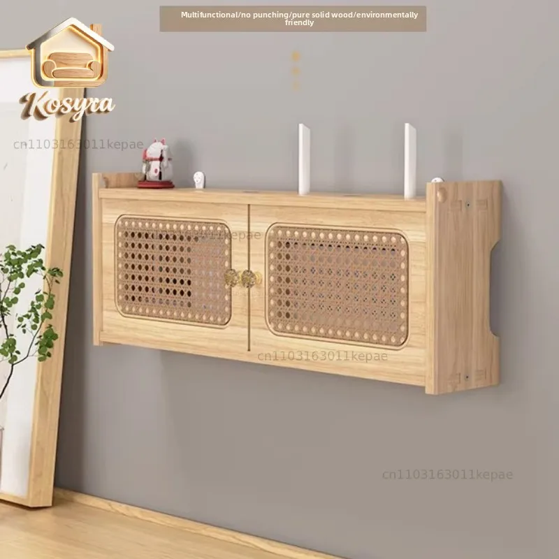 Wood Wall Mounted TV Box WiFi Router Storage Shelf with Cable Management Floating Media Console Organizer Hidden Set-Top Box
Wood Wall Mounted TV Box WiFi Router Storage Shelf with Cable Management Floating Media Console Organizer Hidden Set-Top Box