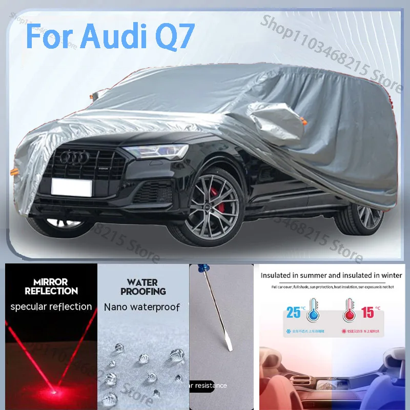 For Audi Q7 Full Car cover with UV protection and Winter Insulation roles,Rainproof,Snowproof Ati-frost properties.
For Audi Q7 Full Car cover with UV protection and Winter Insulation roles,Rainproof,Snowproof Ati-frost properties.