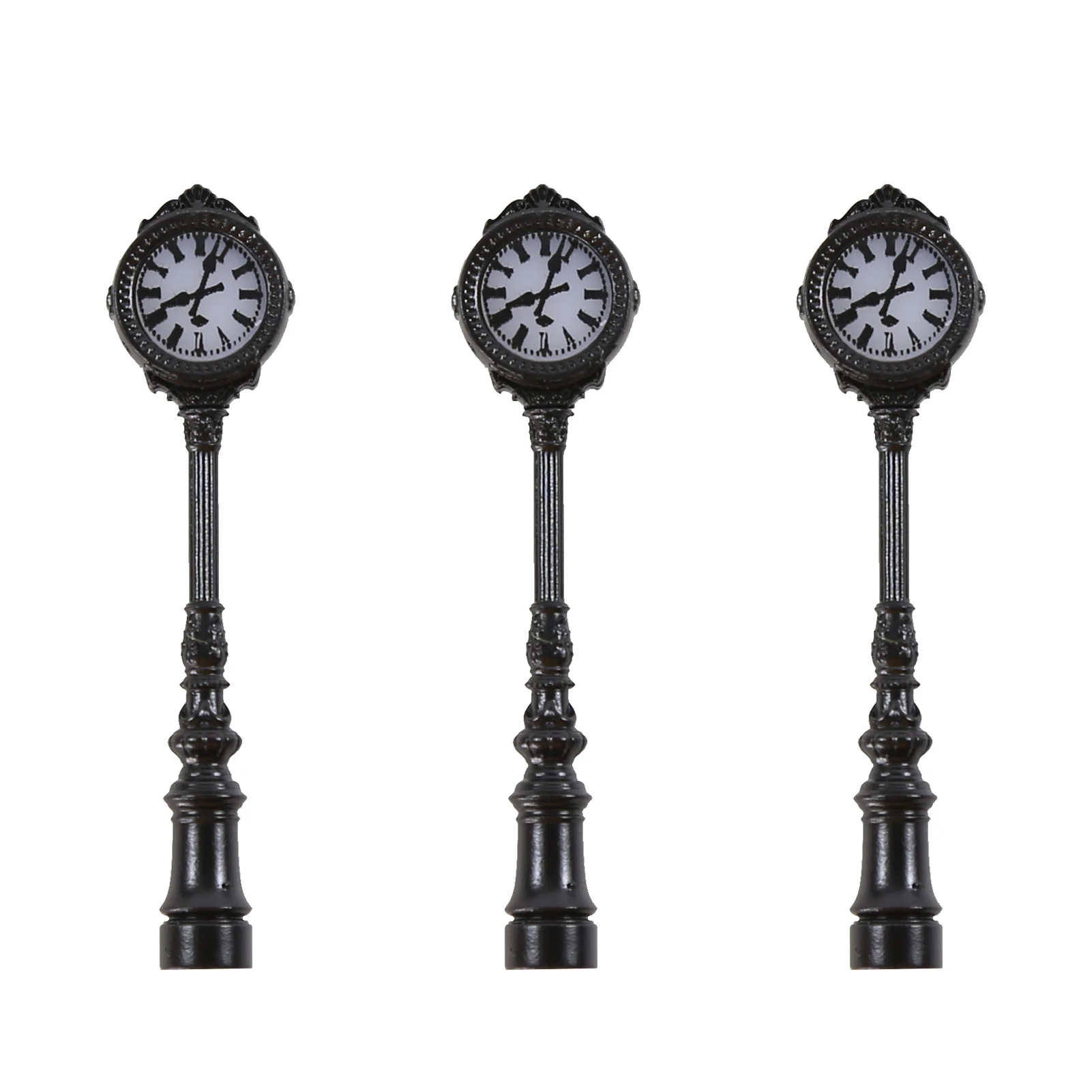Evemodel 3pcs N HO Scale Metal Roman Column Black Clock Lamps Warm White LED for Model Railway Station Resistors for 12V LD34
Evemodel 3pcs N HO Scale Metal Roman Column Black Clock Lamps Warm White LED for Model Railway Station Resistors for 12V LD34