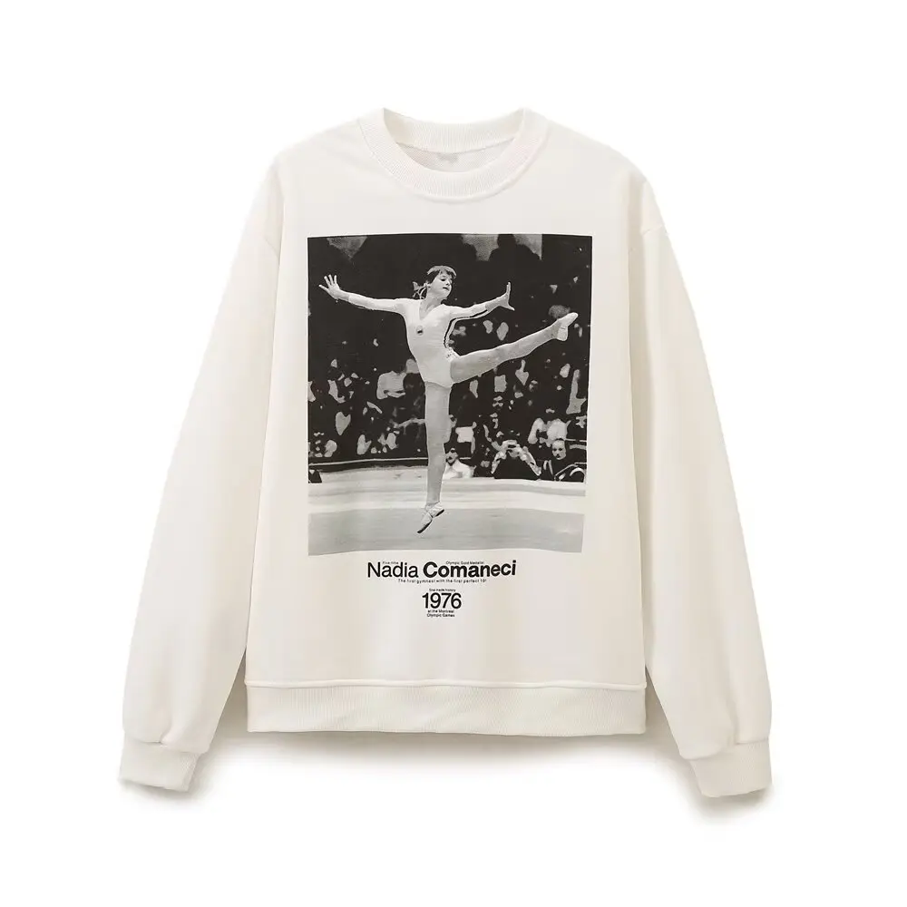 Autumn New round Neck Printed Long Sleeve Sweatshirt Women's Versatile Casual Comfortable Hoodie Fashionable Streetwear
Autumn New round Neck Printed Long Sleeve Sweatshirt Women's Versatile Casual Comfortable Hoodie Fashionable Streetwear