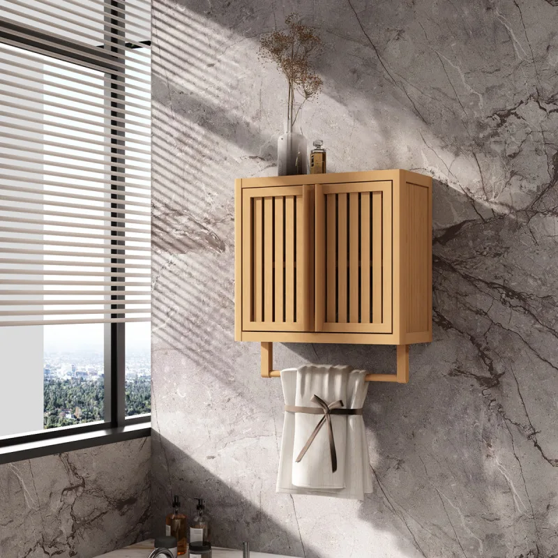Bathroom cabinet wall mounted Bamboo toilet storage box
Bathroom cabinet wall mounted Bamboo toilet storage box
